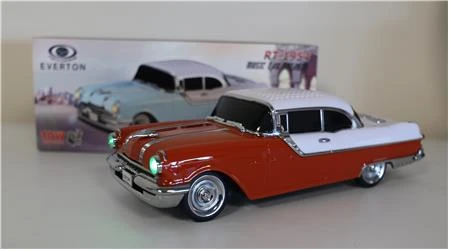 EVERTON RT-1954 Turuncu Arabalı  Bluetooth Fm-Usb-Tf-Aux Şarjlı Nostaljik Radyo - Resim 3