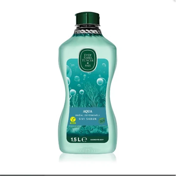 Eyüp Sabri Tuncer 1,5lt  Aqua Doğal Zeytin Yağlı Sıvı Sabun  Pet Şişe ürün görseli
