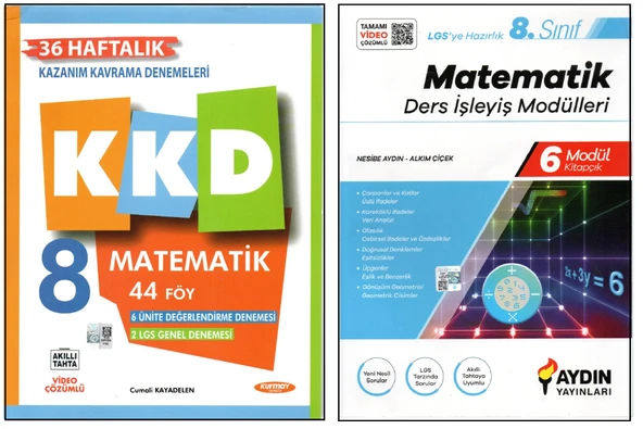 KURMAY 8. SINIF KKD+AYDIN DERS İŞLEYİŞ MODÜLLERİ (2 KİTAP) ürün görseli