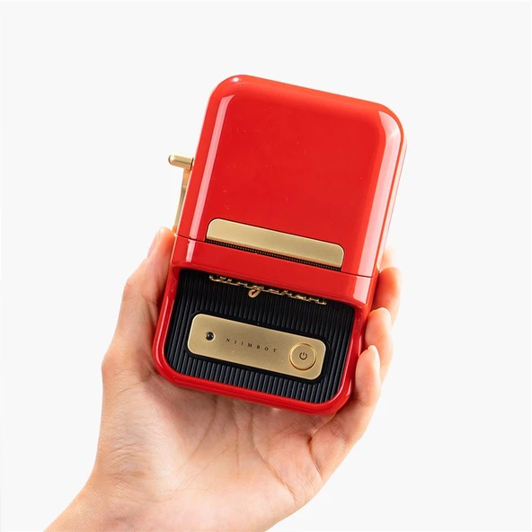 NIIMBOT B21S Red Termal Taşınabilir Bluetooth Etiket Yazıcısı - Resim 2