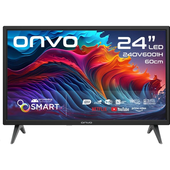 Onvo 24OV6001H 24" 60 Ekran Uydu Alıcılı HD Ready Smart LED TV ( 12 Volt )