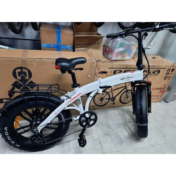 RKS Alfa Romeo R2 Katlanır Elektrikli Bisiklet Beyaz - 2