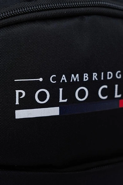 Cambridge Polo Club Unisex Şık Çok Gözlü Günlük Sırt Çantası - Okul Çantası Siyah - Resim 7