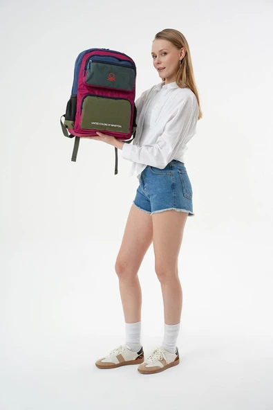 United Colors Of Benetton Günlük  Sırt Çantası - Okul Çantası 20898 - Resim 7