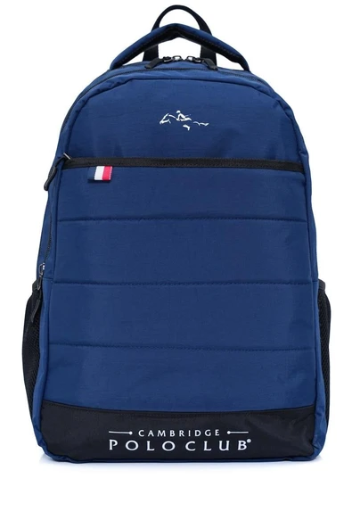 Cambridge Polo Club Minimalist Çok Gözlü Günlük Sırt Çantası - Okul Çantası Lacivert - 1