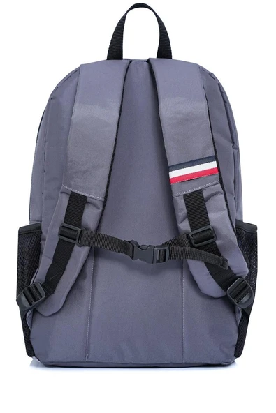 Cambridge Polo Club Unisex Şık Çok Gözlü Günlük Sırt Çantası - Okul Çantası Gri - 3