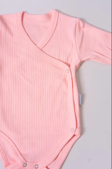 Uzun Kol Kundaklı Body Somon - Resim 3