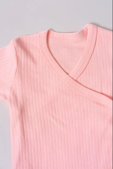 Uzun Kol Kundaklı Body Somon - Resim 4