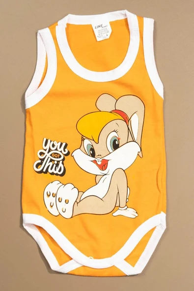 Baskılı Çocuk Body Unisex Turuncu ürün görseli