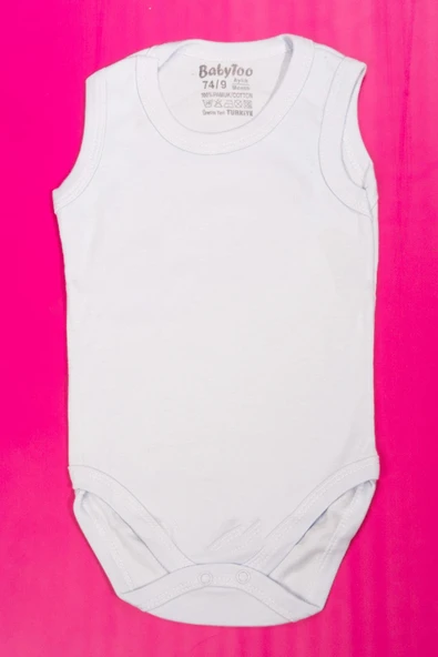 Düz Bebek Body Sıfır Kol Mavi ürün görseli