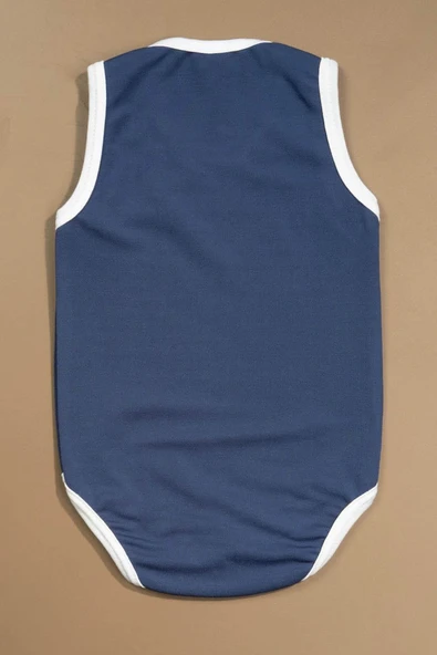 Baskılı Çocuk Body Unisex Lacivert - Resim 2