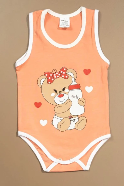 Baskılı Çocuk Body Unisex Pembe ürün görseli