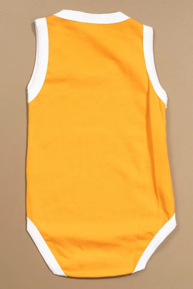 Baskılı Çocuk Body Unisex Turuncu - Resim 2
