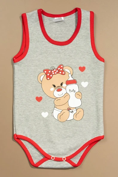 Baskılı Çocuk Body Gri ürün görseli