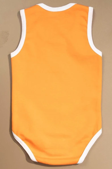 Baskılı Çocuk Body Unisexi Turuncu - 2
