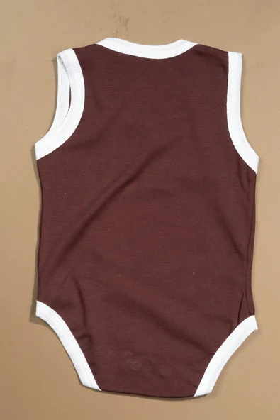 Baskılı Çocuk Body Unisex Bordo - Resim 2