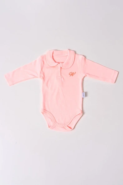 Uzun Kol Polo Yaka Body Pembe ürün görseli