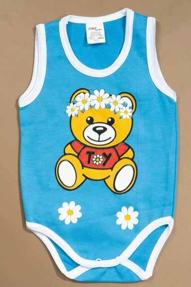 Baskılı Çocuk Body Unisex Mavi - 1