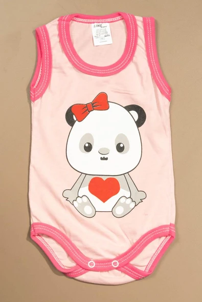Baskılı Çocuk Body Unisex Pembe ürün görseli
