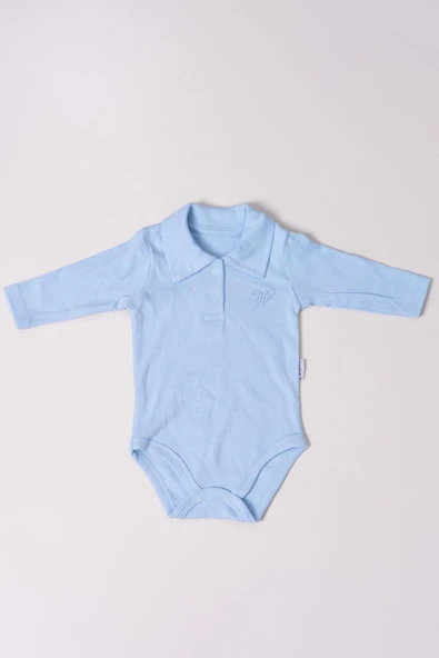 Uzun Kol Polo Yaka Body Mavi ürün görseli