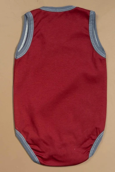 Baskılı Çocuk Body Unisex Bordo - Resim 2