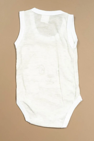 Baskılı Çocuk Body Unisex Gri - Resim 2