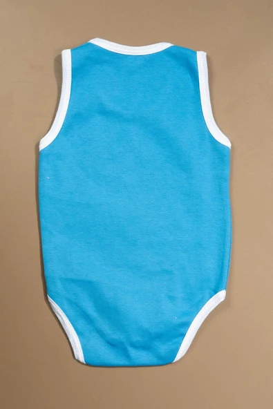Baskılı Çocuk Body Unisex Mavi - 2