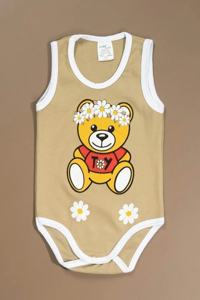 Baskılı Çocuk Body Unisexi Yeşil - 1