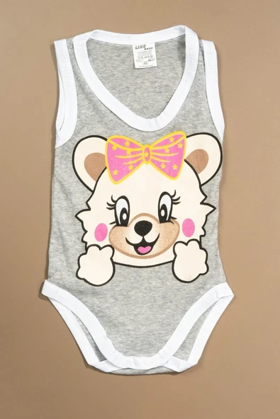 Baskılı Çocuk Body Unisex Koyu Grİ ürün görseli