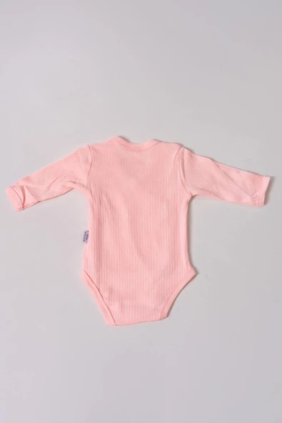 Uzun Kol Kundaklı Body Somon - Resim 2