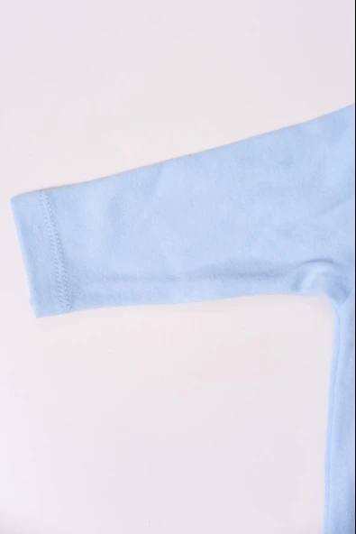 Uzun Kol Polo Yaka Body Mavi - Resim 5