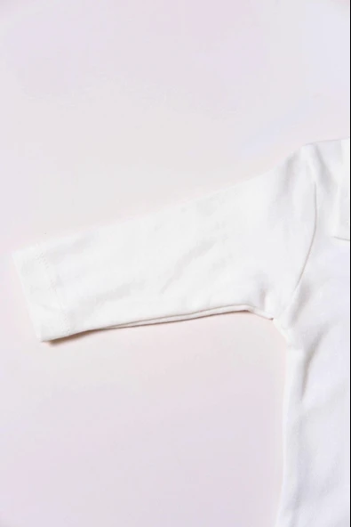 Uzun Kol Polo Yaka Body Beyaz - Resim 5