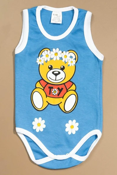 Baskılı Çocuk Body Unisex Koyu Mavi ürün görseli