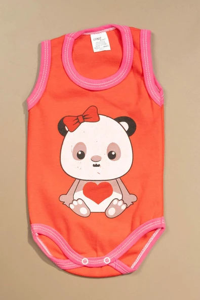 Baskılı Çocuk Body Unisex Kırmızı ürün görseli