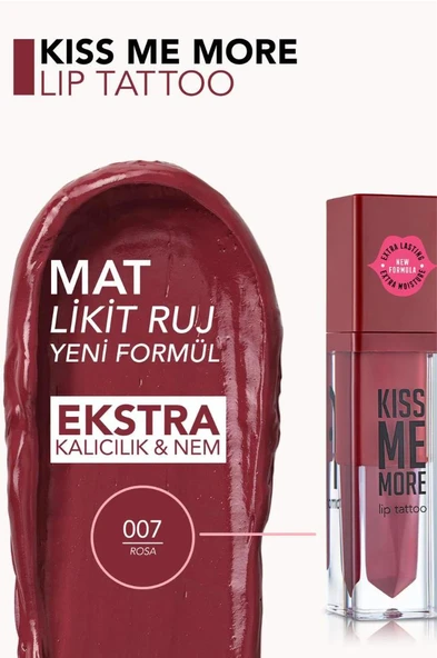 Flormar Kiss Me More 007 Rosa - 3