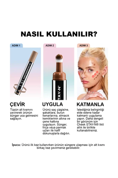 Sacheu Contour Stay-n Uzun Süre Kalıcı Likit Kontür 03 Giving Drama 9.57ML - Resim 8