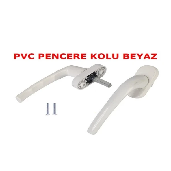 Pimapen Pvc Pencere Ve Kapı Kolu Beyaz 2 Adet - Resim 3