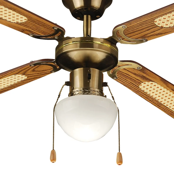 Raks PF42 Aydınlatmalı Tavan Vantilatörü Açık Kahve - Resim 2