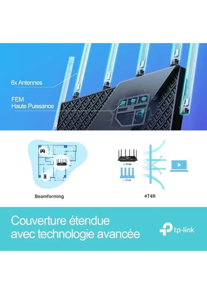 TP-Link Archer AX73 AX5400 5400 Mbps Dual Bant Wi-Fi 6 Router - 4