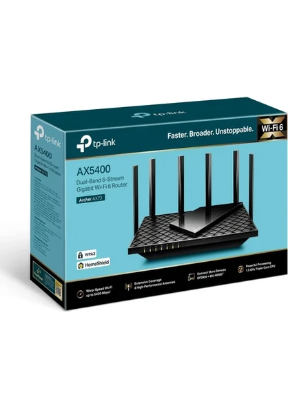 TP-Link Archer AX73 AX5400 5400 Mbps Dual Bant Wi-Fi 6 Router - 3