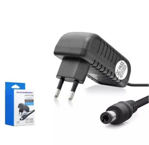 Hadron Hd752 Modem Adaptörü 12V 2A 5.5-2.5 Siyah ürün görseli 1