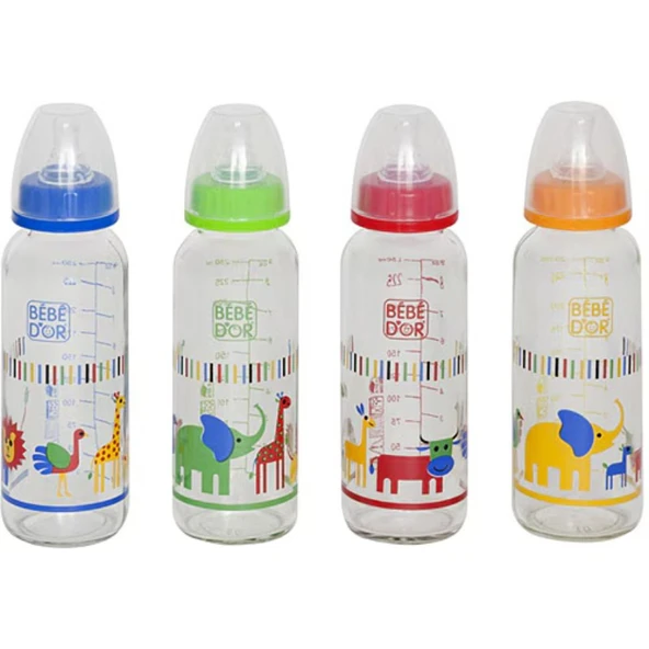 BEBEDOR BİBERON CAM DESENLİ 250 ML 31302 ürün görseli