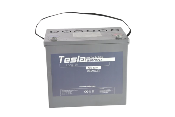 TESLA 12V 80AH SOLAR JEL AKÜ (YENİ ÜRETİM)