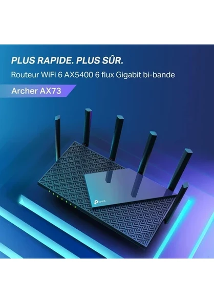 TP-Link Archer AX73 AX5400 5400 Mbps Dual Bant Wi-Fi 6 Router - 5
