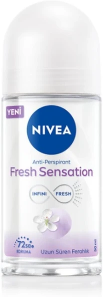 NIVEA Kadın Roll-On Deodorant Double Effect 72 Saat Anti-Perspirant Koruma, Pürüzsüz Koltuk Altı, 50 ml