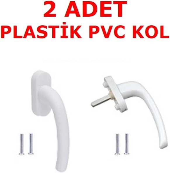 Pimapen Pvc Pencere Ve Kapı Kolu Beyaz 2 Adet - Resim 6
