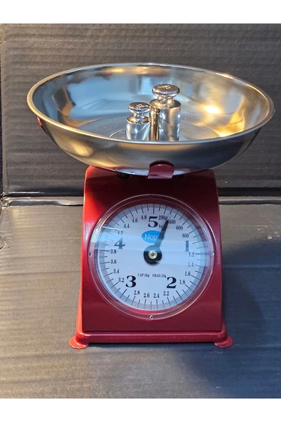 5 Kg Retro Nostalji Mutfak Tartısı Analog Terazi - Resim 2