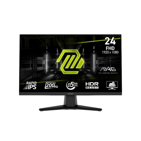 Msı 23.8 Mag 242F 1920X1080 (Fhd) 16:9 Flat Rapıd IPS 200HZ 0.5ms (Gtg) Freesync Premıum Gamıng Monıtor