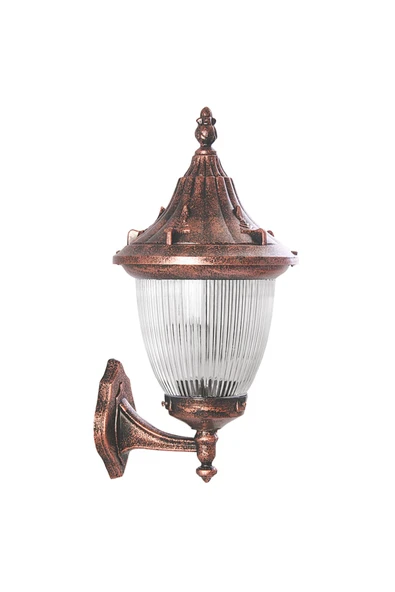 Şanlı Şanlı Bahçe Aydınlatması Teras Balkon Bahçe Park Lambası Eskitme Renk Aplik Bahçe Apliği Boy 50cm