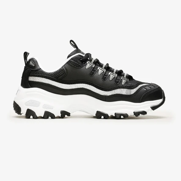 Skechers D'lites Black Silver - Resim 4